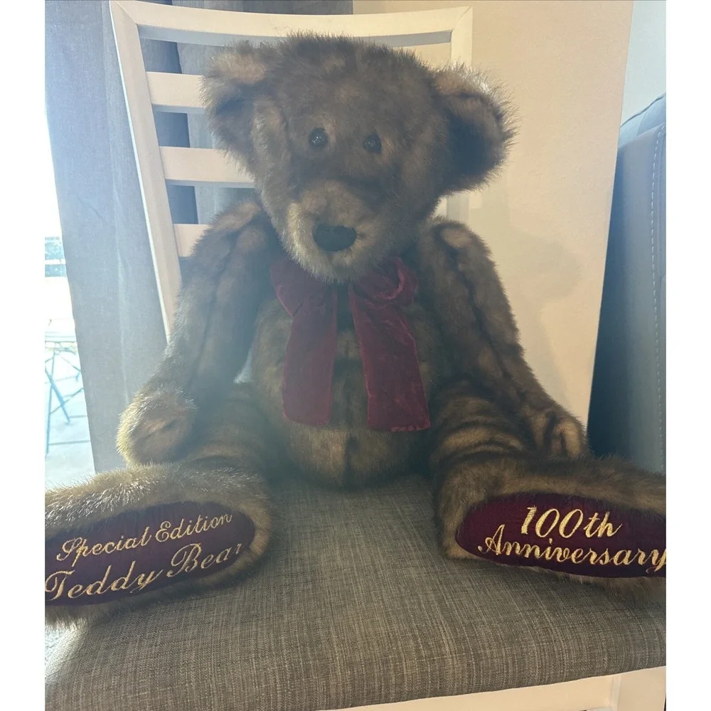 Dan Dee Collectors Choice 100th Anniversary Special Ed 2002 Teddy Bear Plush 30" - Picture 7 of 14